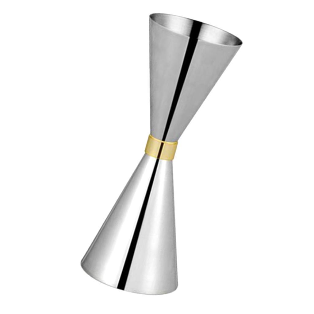 2 Pcs Double Cocktail Jigger Stainless Steel Bar Jigger Measure Cup 45&60ml
