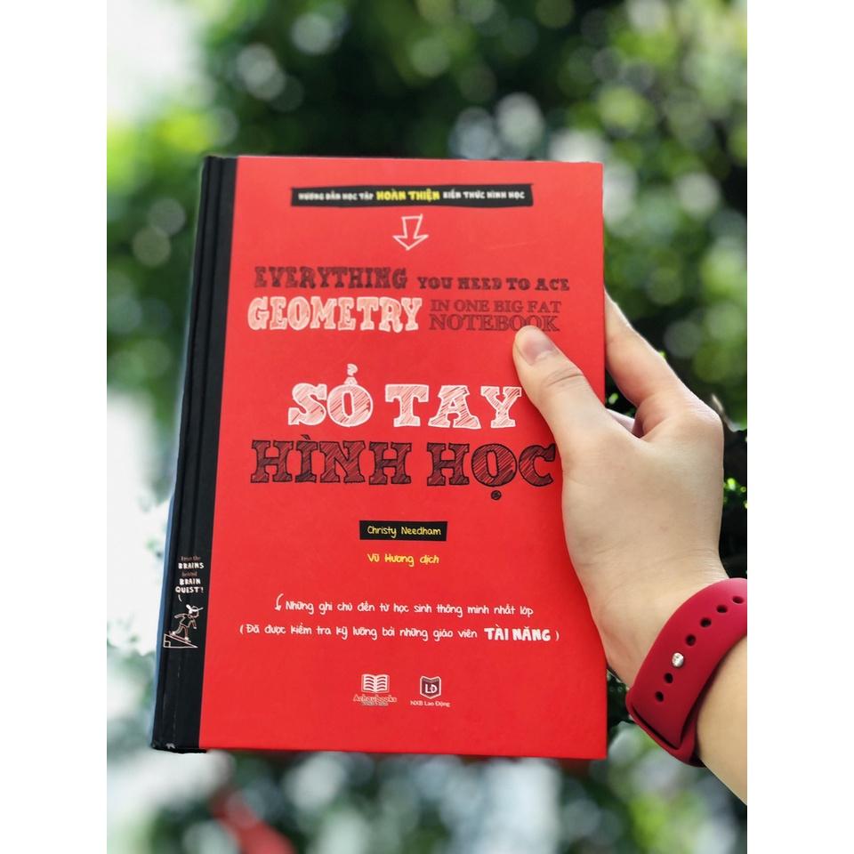 Sách sổ tay đại số và sổ tay hình học Á Châu Books tổng hợp kiến thức toán từ lớp 8 đến lớp 12