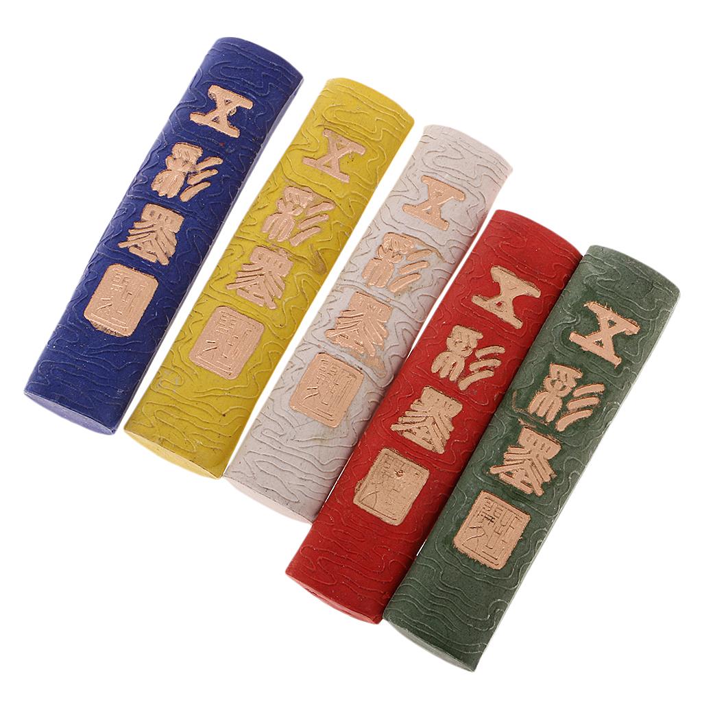 Dính Mực Á Cũ 7 Màu Phong Cách Trung Hoa Chắc Chắn Thư Pháp Nhiều Màu