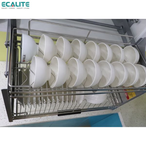 Kệ chén di động tủ trên Lift-Basket Ecalite EL-BL80SS