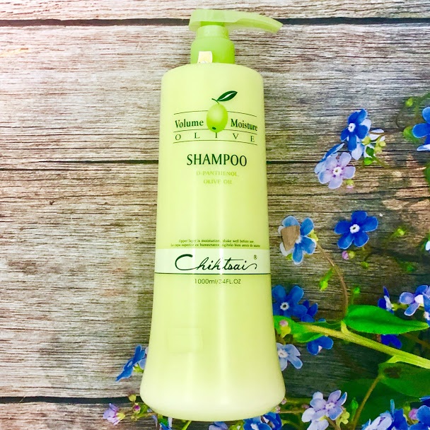 Dầu gội Chihtsai Volume Moisture Olive Shampoo siêu mượt tóc khô 1000ml