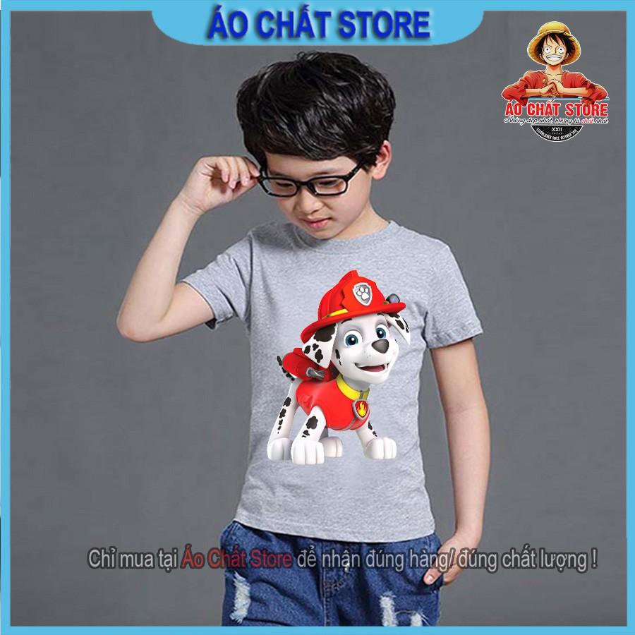 (Nhiều Màu) Áo thun đội chó cứu hộ trẻ em | Áo Paw Patrol Marshall cho bé trai | bé gái đẹp PA10 | Áo Chất Store