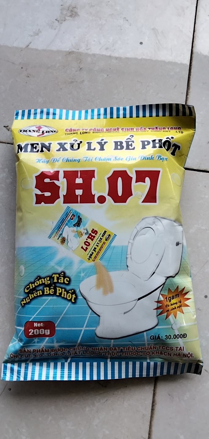 Men xử lý bể phốt  gói 200ga,