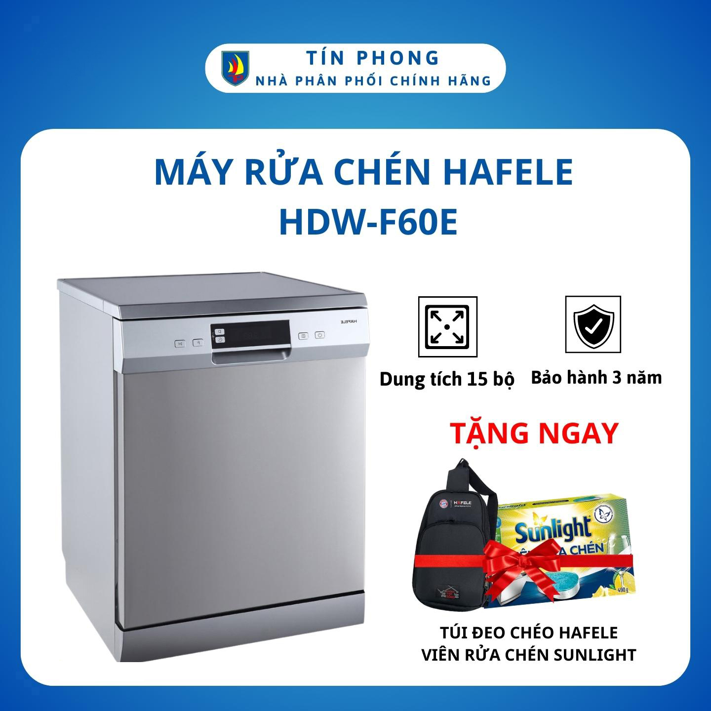 Máy Rửa Chén Hafele HDW-F60E 538.21.200 – Hàng Chính Hãng