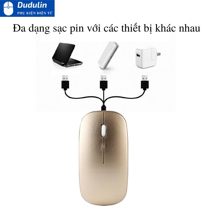 Chuột Không Dây BLUETOOTH Siêu Mỏng Có Thể Sạc Lại Được kết nối với điện thoại, máy tính bảng, laptop, TV