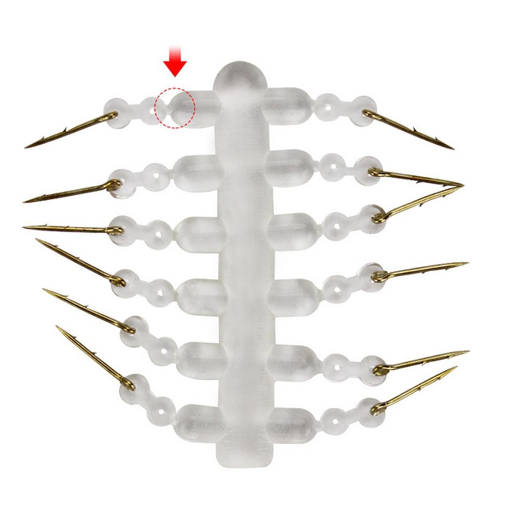 12 Pack Bait Spikes with Silicone Ring for Carp Fishing Hair Rigs Hooks