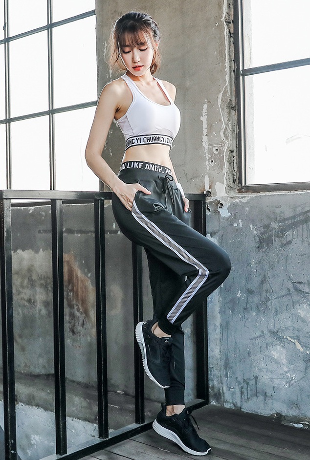 Quần dài Jogger thể thao nữ tập gym yoga Angel01 đen