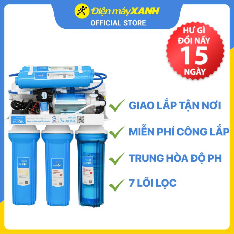 Máy lọc nước RO Karofi S-s217 7 lõi - Hàng chính hãng