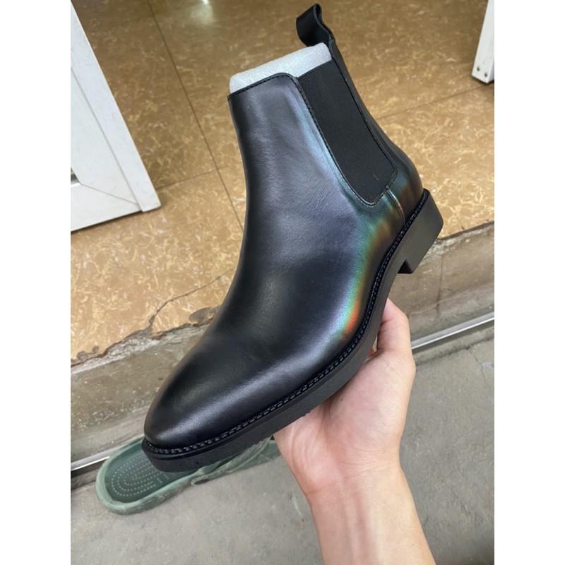 Giày Bốt Nam, Chelsea Boots da bò, Đế Kếp