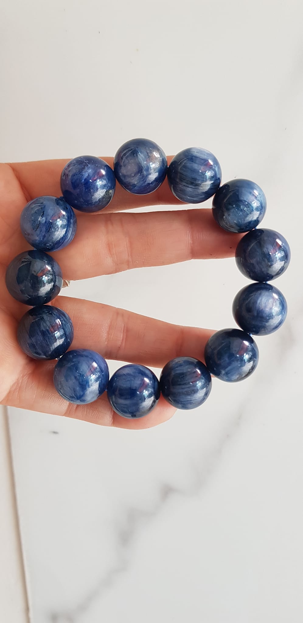 CHIẾC VÒNG NAM 16mm hay 16li ĐÁ KYANITE HÀNG CAO CẤP ĐÁ THIÊN NHIÊN MÀU XANH DƯƠNG ĐẬM ĐẸP TUYỆT VỜI DÀNH CHO NAM MỆNH THỦY MỆNH MỘC ĐEO ĐẸP SANG TỐT SỨC KHOẺ MAY MẮN Ạ