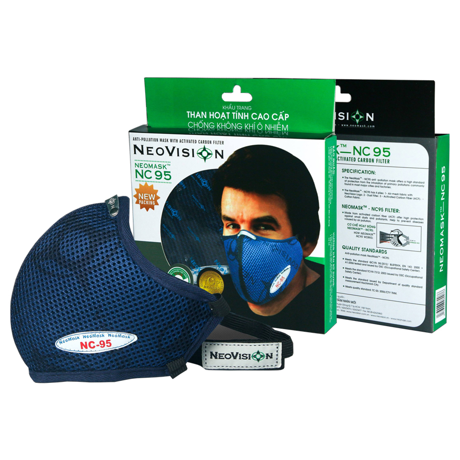 Khẩu Trang Than Hoạt Tính Cao Cấp Chống Không Khí Ô Nhiễm NeoMask NC95