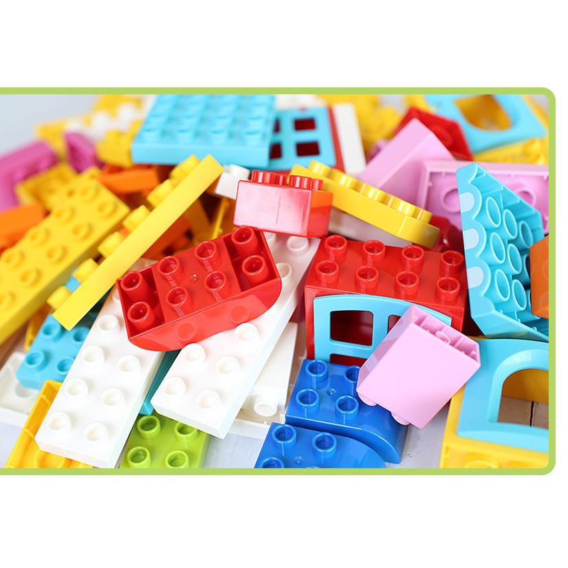 Bộ đồ chơi lắp ghép Smoneo Lego Duplo phương tiện cứu hộ giao thông - 68 mảnh ghép Toyshouse - 77004