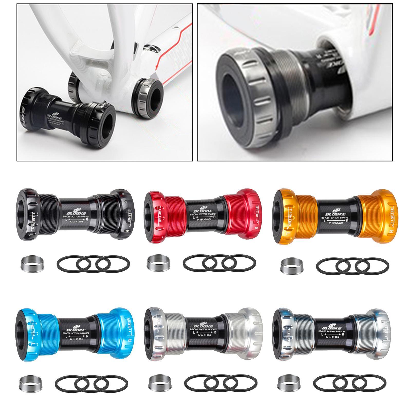 Deluxe Bike Bottom Bracket Thread BB Sealed Bearing BB Bottom Black