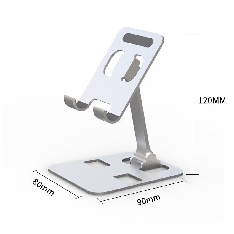 Giá đỡ điện thoại hợp kim nhôm AT-1 gấp gọn tiện dụng - hàng chính hãng