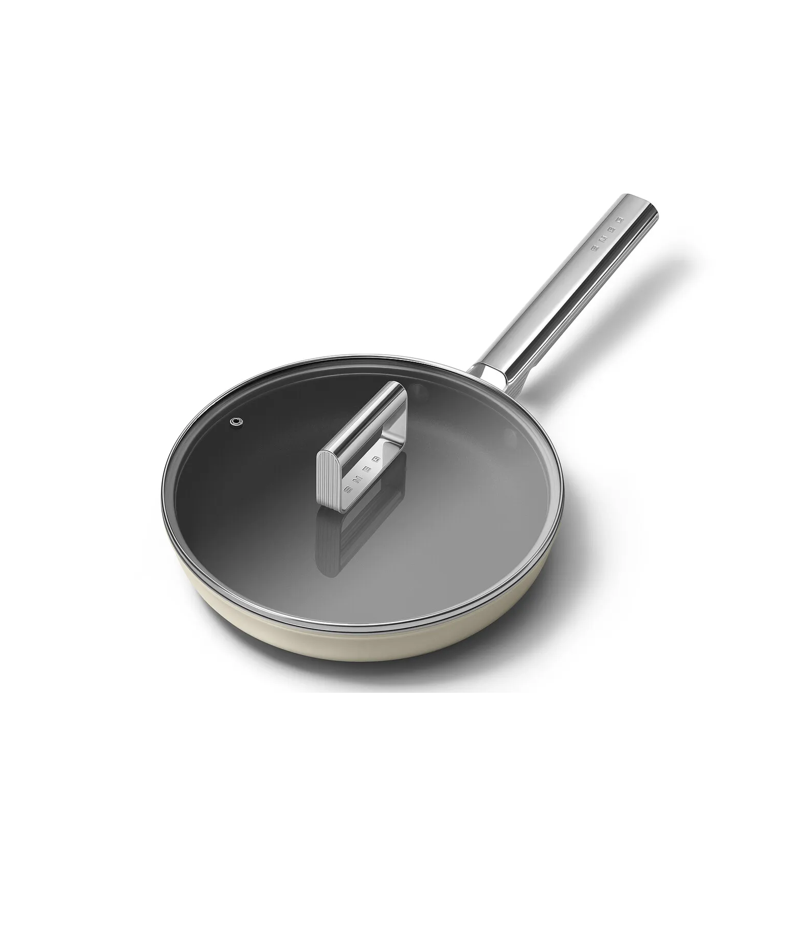 Chảo rán SMEG FPF2402CRM 24cm màu kem hàng chính hãng