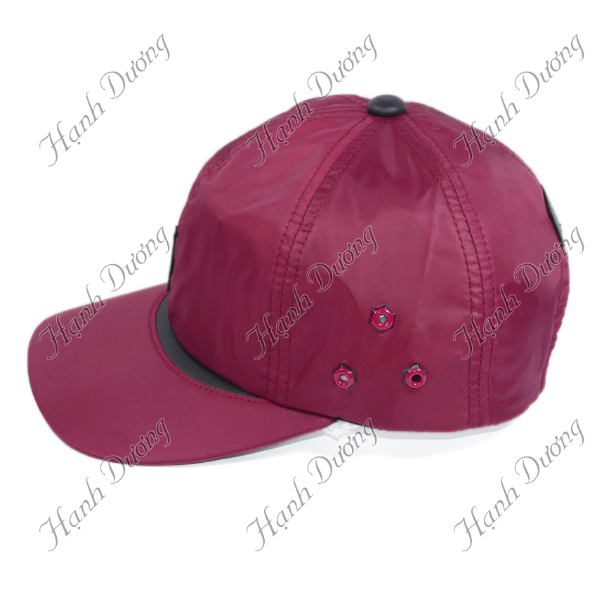 Mũ lưỡi trai vải dù trơn bóng thời trang cao cấp, đường may tinh tế, gắn sò đẹp LS, nón kết vải dù cao cấp