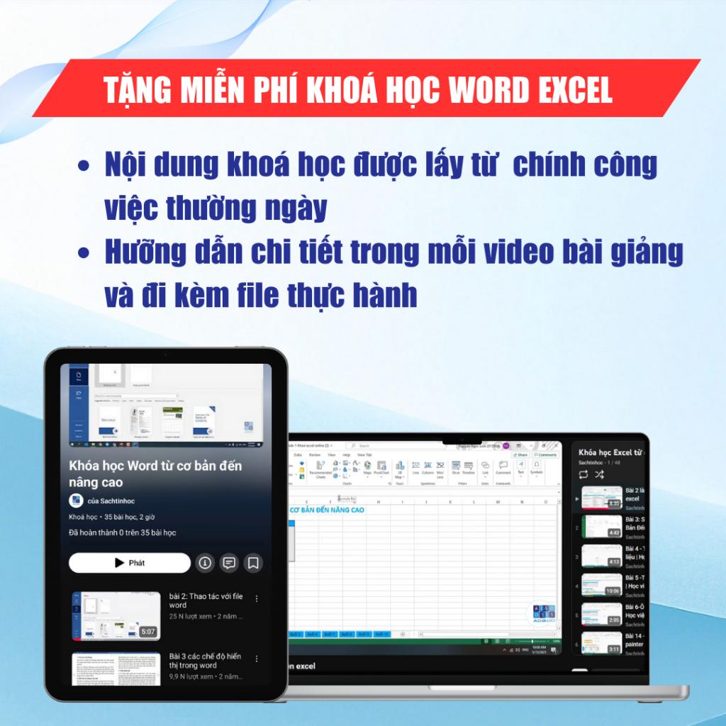 Bộ Sách Word - Excel Ứng Dụng Thực Chiến, Tặng Video Hướng Dẫn + Khóa Học Đi Kèm (Bản Chuyên Sâu)