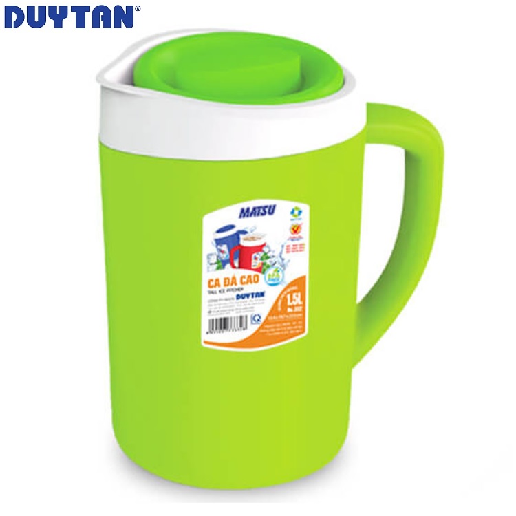 Ca đá cao nhựa Duy Tân Matsu 1.5 lít - 33328 - Giao màu ngẫu nhiên - Hàng chính hãng