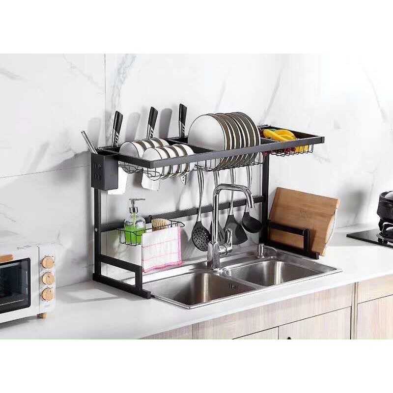 Kệ chén đa năng thông minh sơn tĩnh điện nano dài 85cm kiểu dáng hiện đại