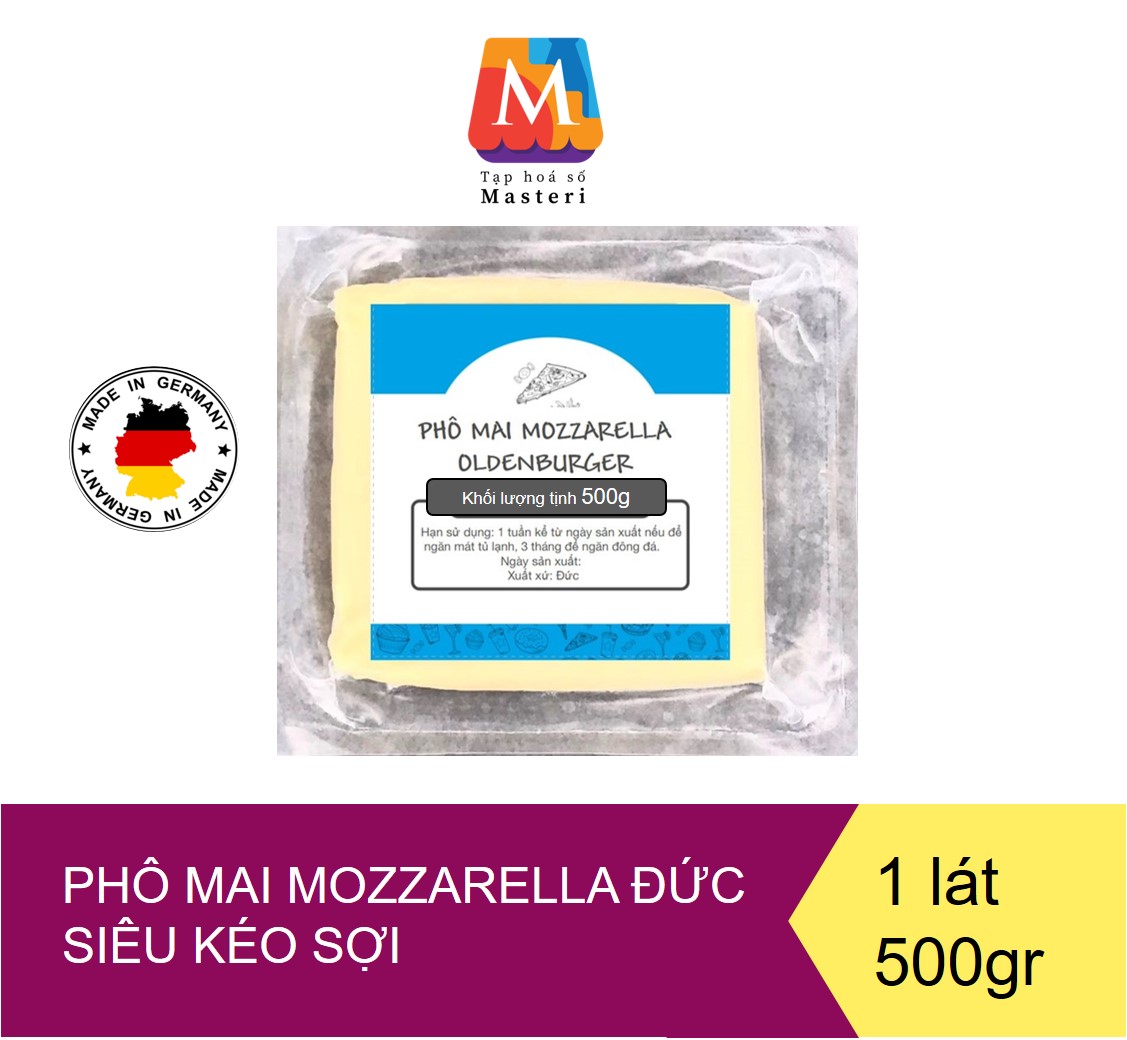 Phô mai mozzarella Đức Oldenburger 500g