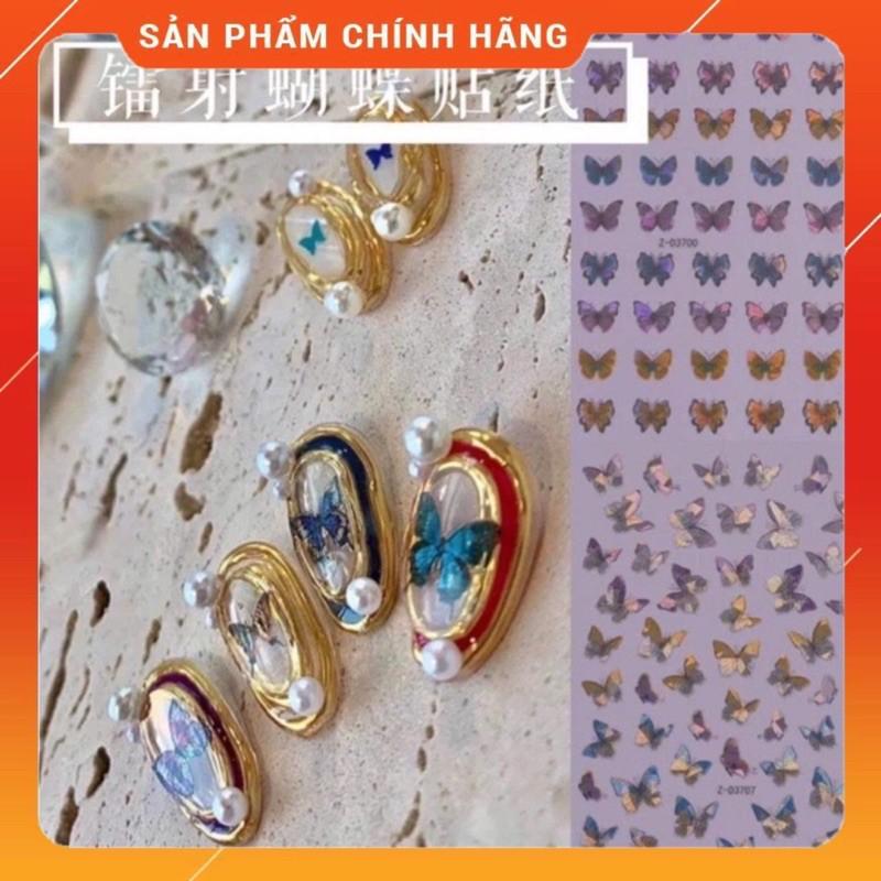 STICKER BƯỚM LAZZER DÁN MÓNG SIÊU XINH