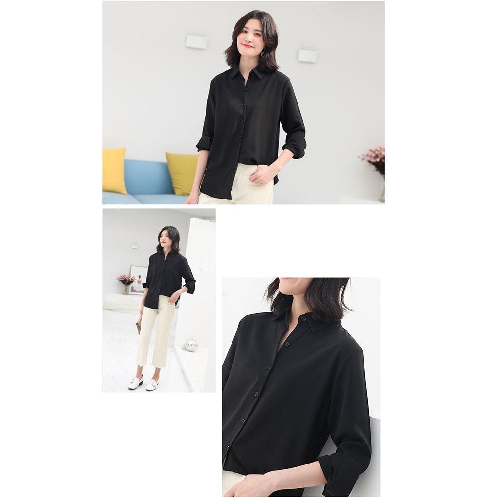 Áo sơ mi form rộng tay dài CRA036