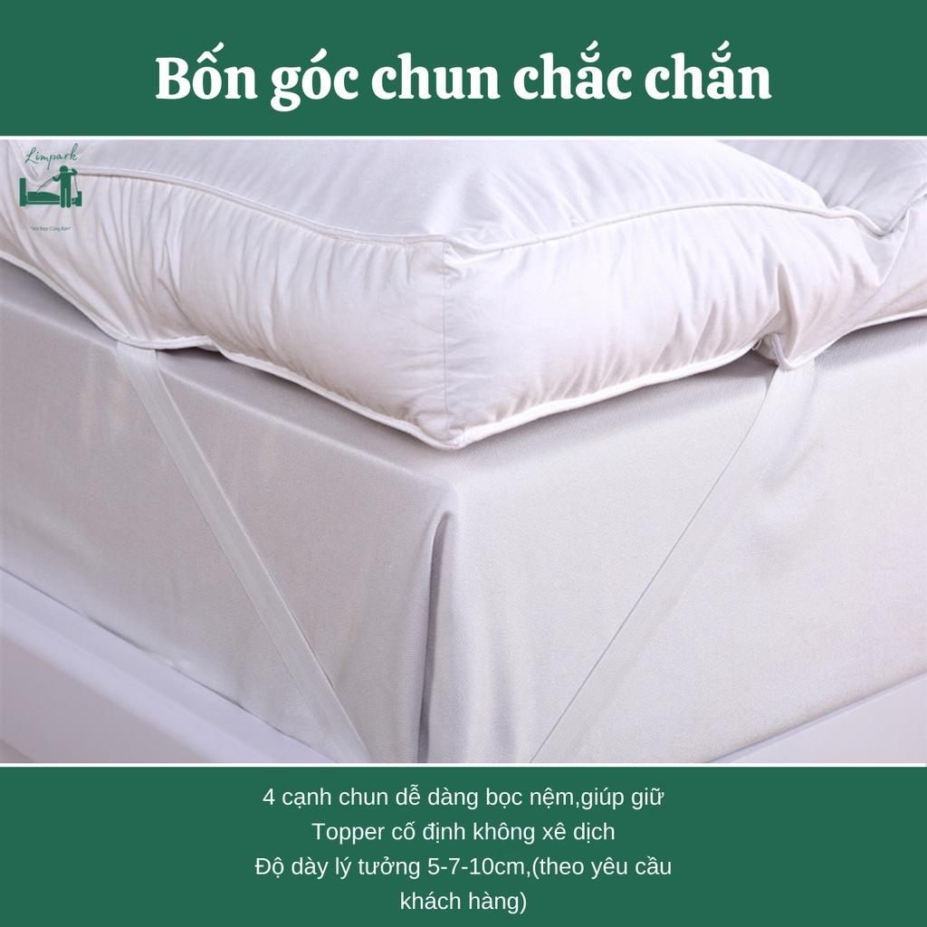 Nệm topper lông vũ-Đệm tăng tiện nghi lông vũ nhân tạo cao cấp,tiêu chuẩn khách sạn 5 sao,Bảo Hành Lỗi 1 Đổi 1-LIMPARK