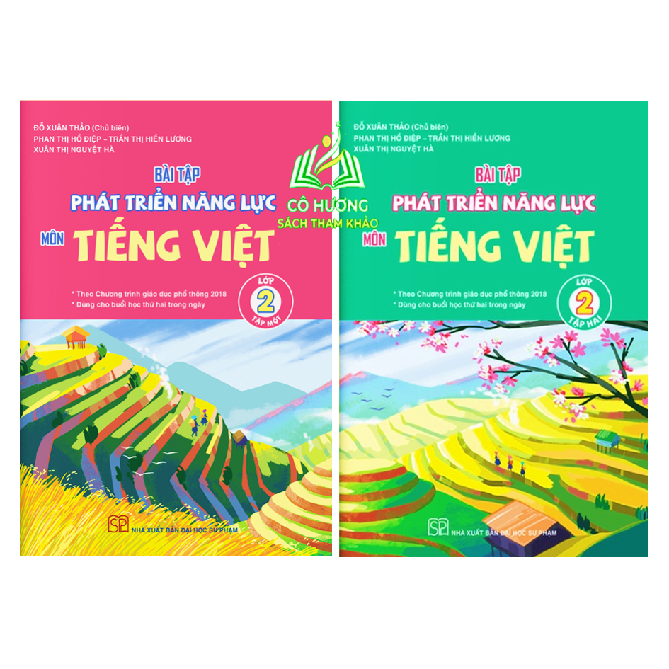 Sách - Combo Bài tập phát triển năng lực học sinh môn tiếng việt lớp 2 tập 1+2