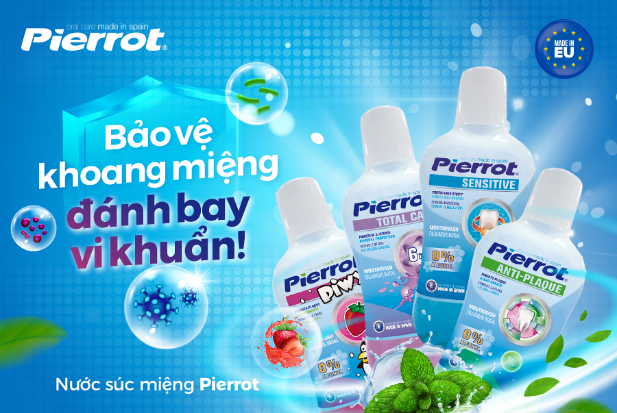 Nước súc miệng cho răng nhạy cảm Pierrot 500ML