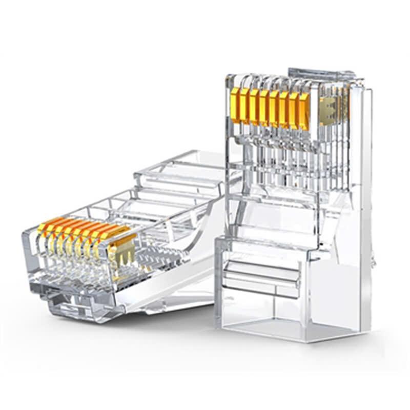 Hạt Bấm Mạng Xuyên Thấu RJ45 Tiện Lợi và Kinh Tế, Dùng cho CAT5E và CAT6E( Túi 100 hạt)