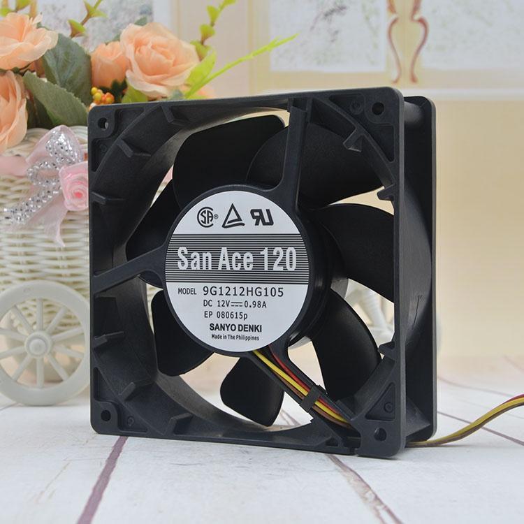 Hàng Mới Về Mới Quạt Tản Nhiệt Sanyo 12CM 12V 0.98A 9G1212HG105 12038