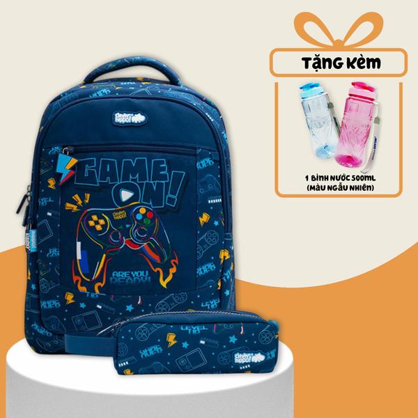 Combo Ba Lô Activego + Bóp Viết Game On Clever Hippo - Trung Học (Tặng Kèm Bình Nước 500ml)