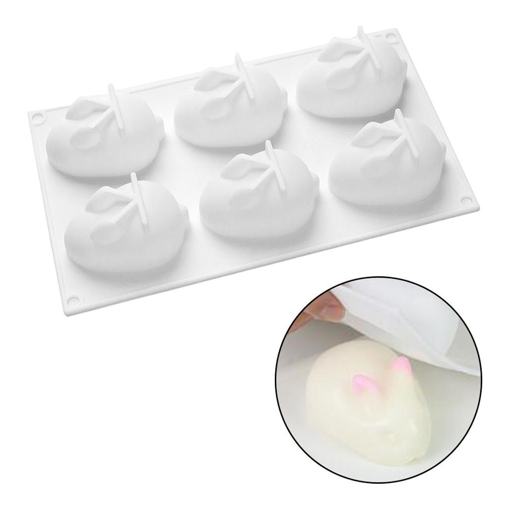 Silicone Cake Molds Rabbit Shape Non Stick Soap Pastry Cake Dessert Decor