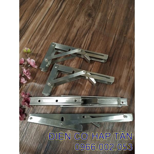 BẢN LỀ GẤP GỌN - INOX NGUYÊN CHẤT- 20, 25, 30, 35, 40CM , 45cm, 50cm - CHỤI LỰC 80KG