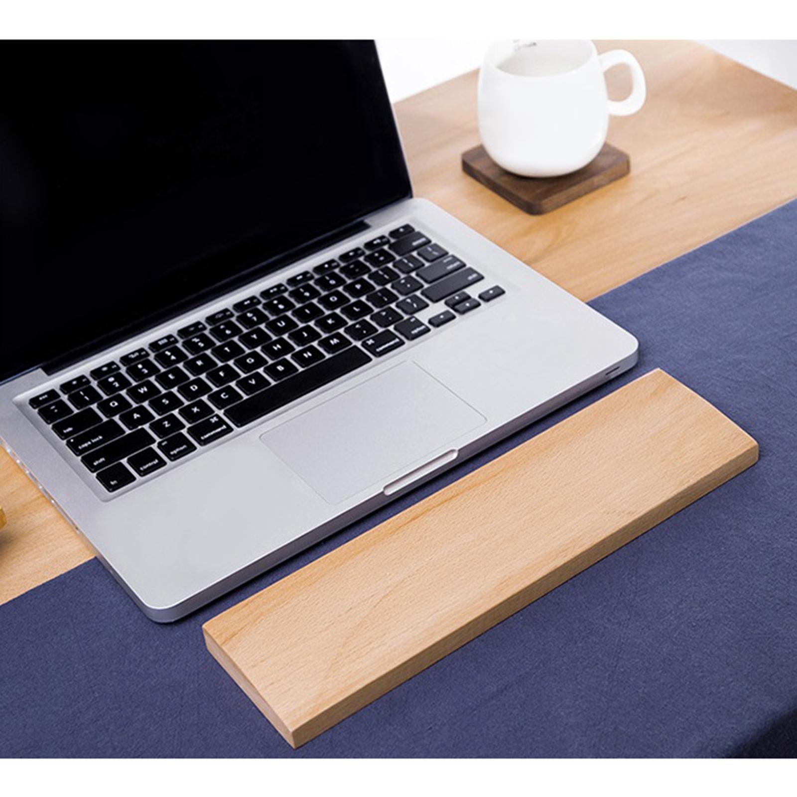 Computer Keyboard Holder Wooden Hand Pad Wrist Rest Palm Rest