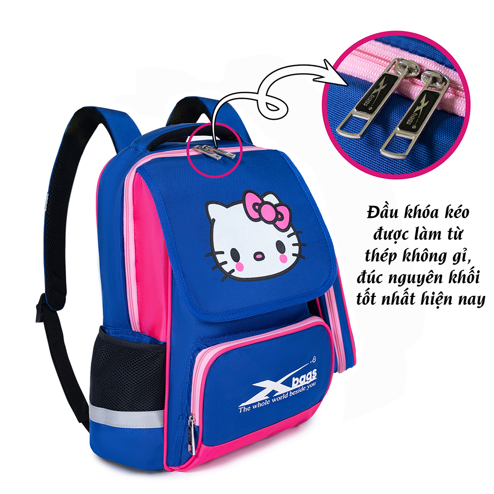 Ba lô học sinh tiểu học nữ họa tiết ngộ nghĩnh Xbags Pretty Xb 3018