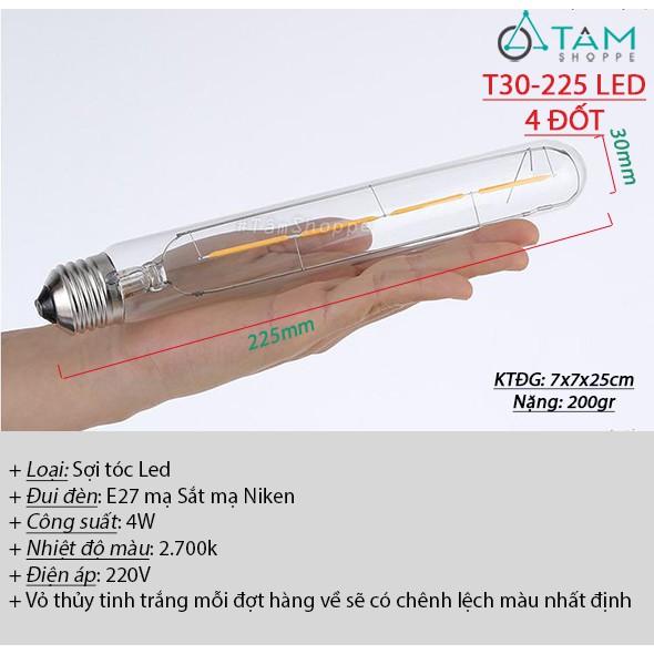 Bóng đèn Edison Led chia đốt