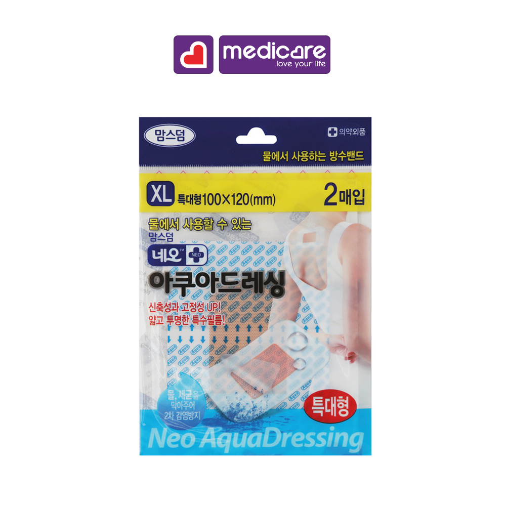 Băng Cá Nhân MomsDerm Neo Waterproof Aqua Bandage Chống Thấm Nước - 0132894 XL 2c