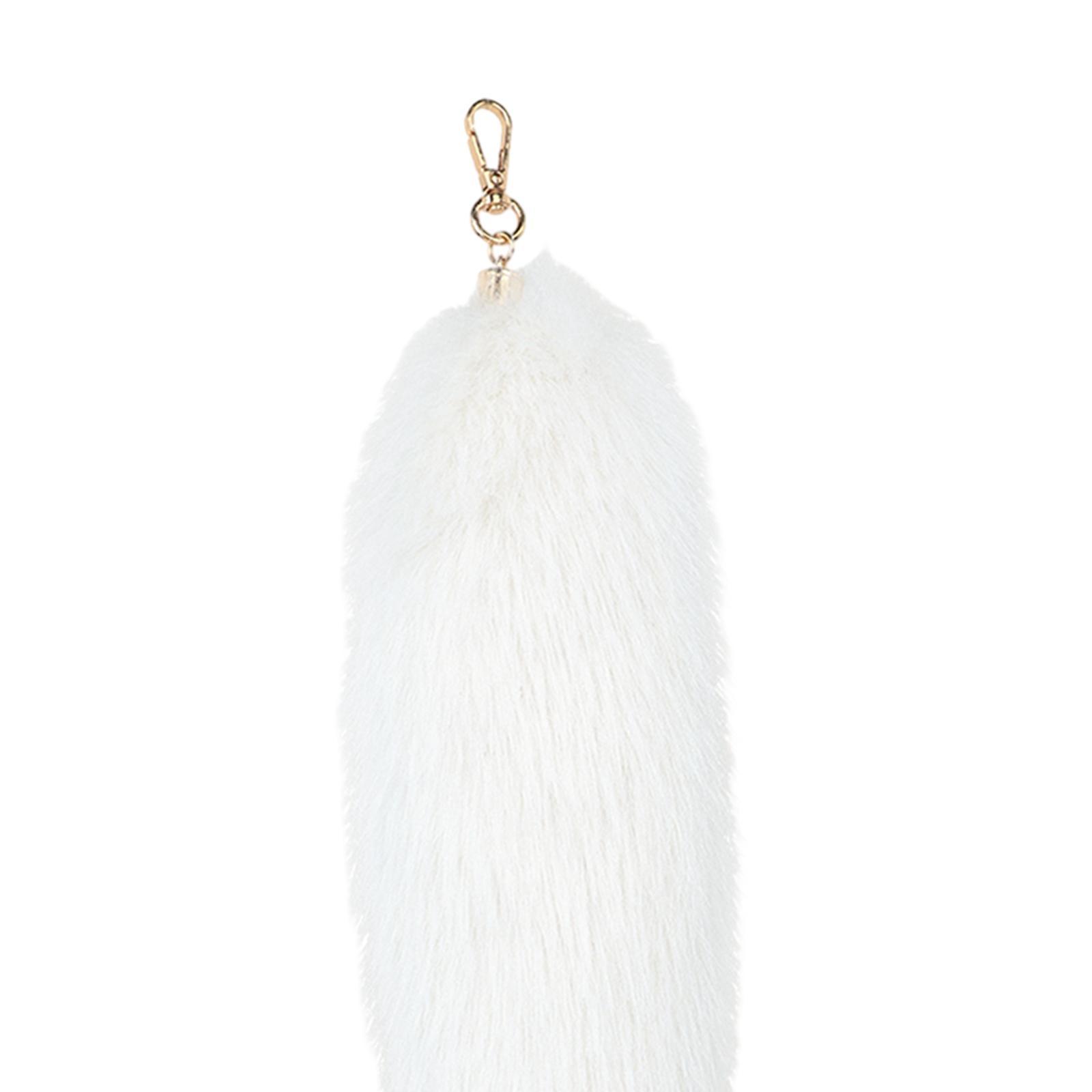 Faux  Tails Pendant Plush Tail Keychain Pendant Hanging Pendant Ornament Car Bag Charm Pendant for Wallet, Tote Bag, Handbag, Women Men Gifts