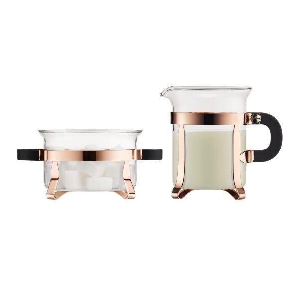 Bodum 4922-18_Bộ 2 Hũ thủy tinh Bodum đựng đường và sữa