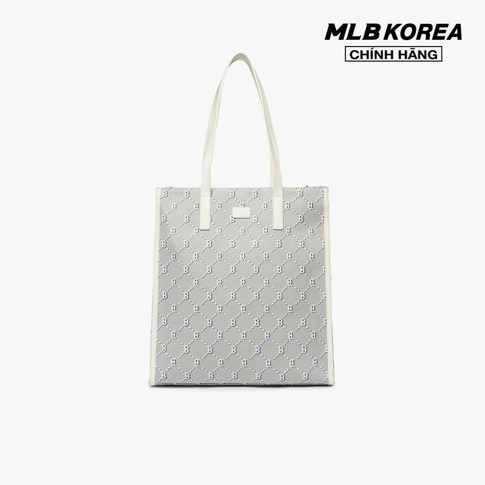 MLB - Túi tote chữ nhật Monogram Diamond Jacquard 3AORM012N