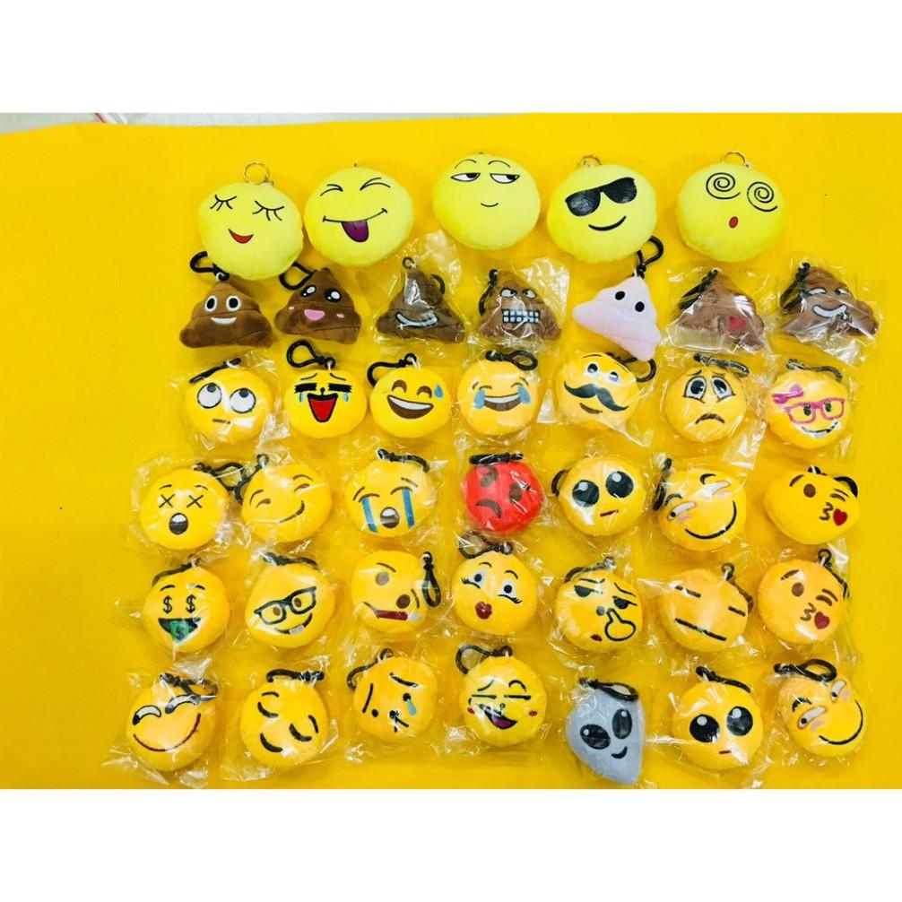 - Móc khóa icon mặt cười nhồi bông