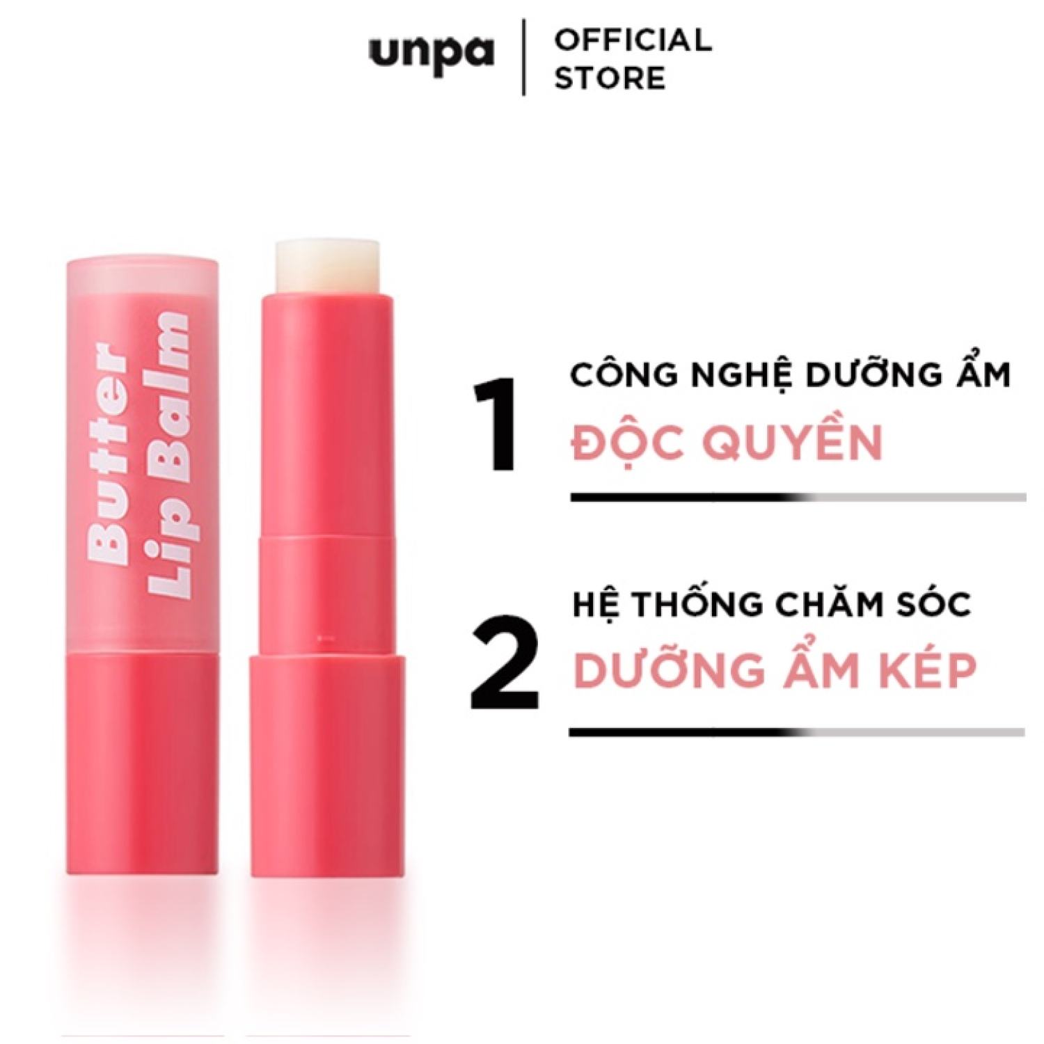 Combo gel tẩy tế bào chết môi và son dưỡng môi làm hồng và căng mọng môi Unpa Bubi Bubi Lip Scrub 10ml + Unpa Bubi Bubi Lip Balm 3.8g