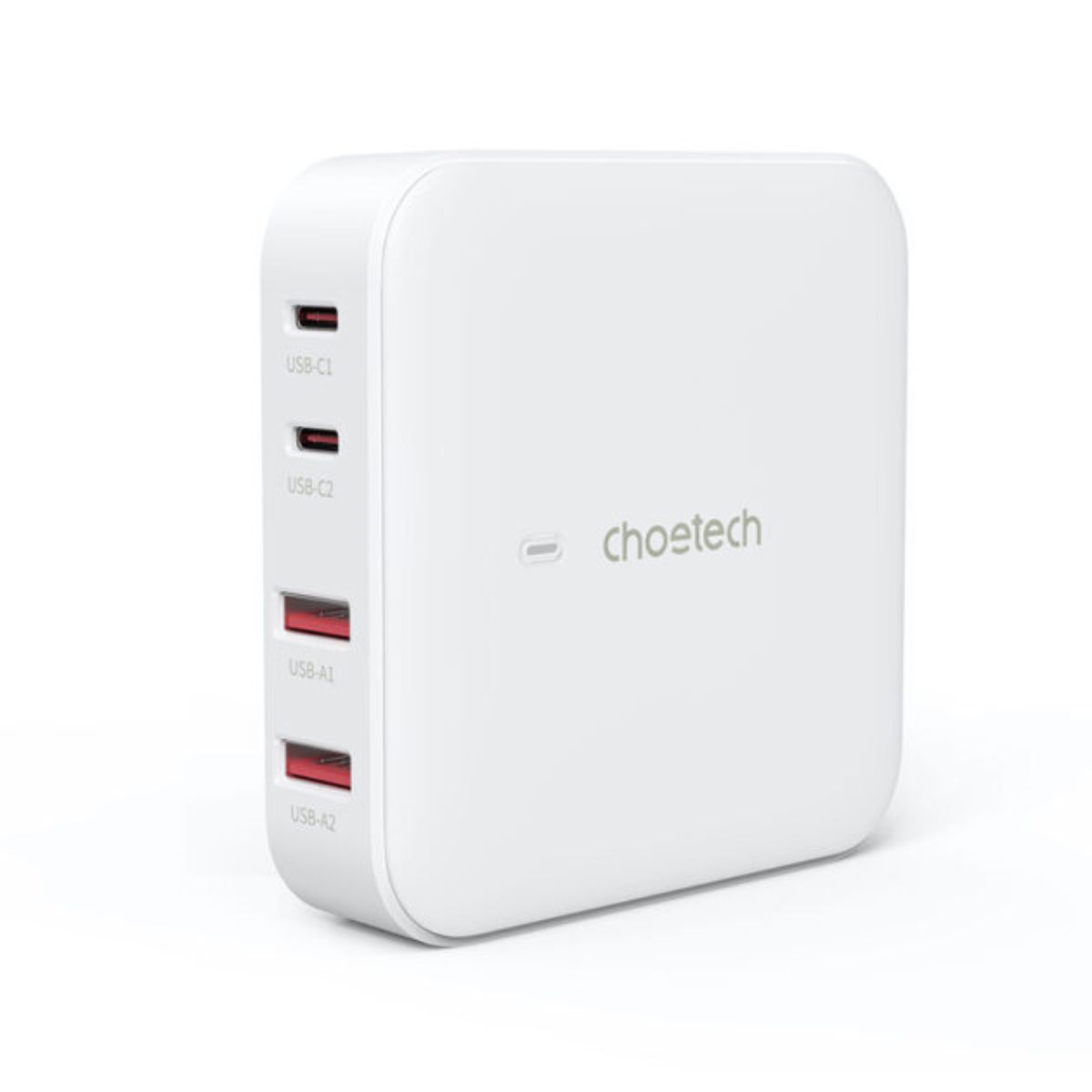 Bộ sạc Choetech PD8008 siêu nhanh GAN PD 100W (2* PD+ 2* USB A) - hàng chính hãng