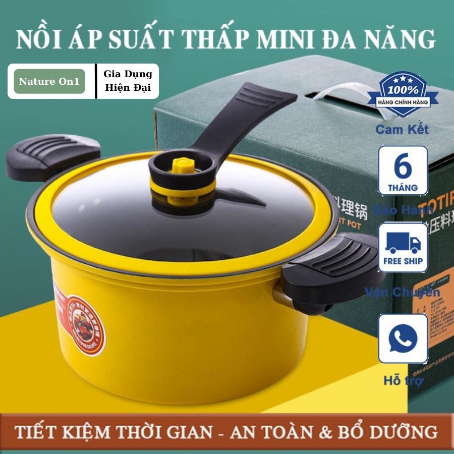 ❈✾Nồi Áp Xuất Đa Năng Mini Chống Dính, Tiện Lợi, Phù Hợp Mọi Gia Đình, Dùng Với Mọi Loại Bếp, Kiểu Dáng Hàn Quốc