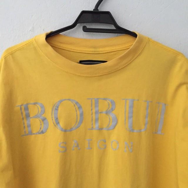 Áo Oversize BOBUI Vàng Phản Quang , Tee Bobui Saigon Reflective YELLOW