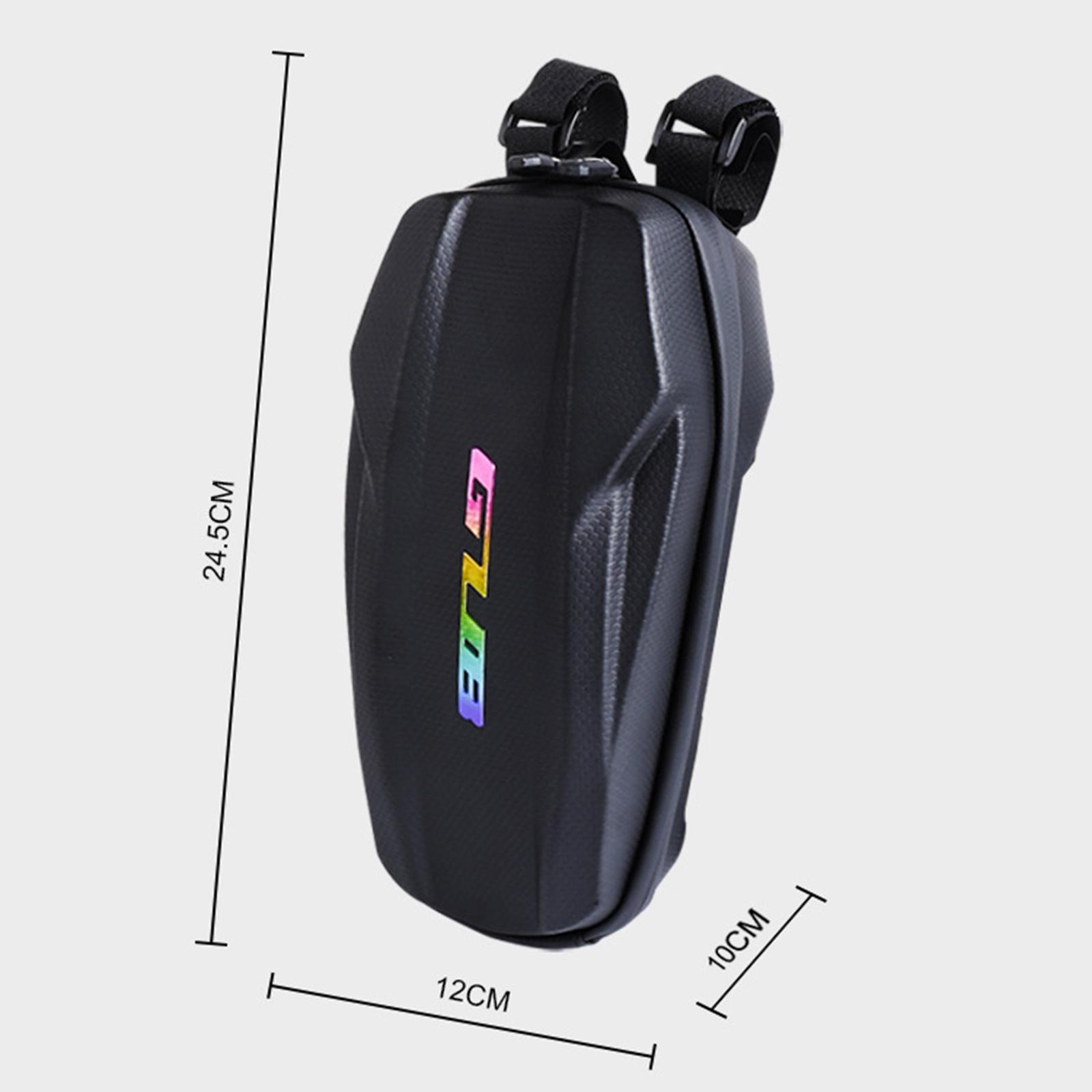 Scooter Storage Bag Scooter Front Hanging Bag Waterproof Scooter Handlebar Bag Folding Bike EVA Hard Shell Frame Bag