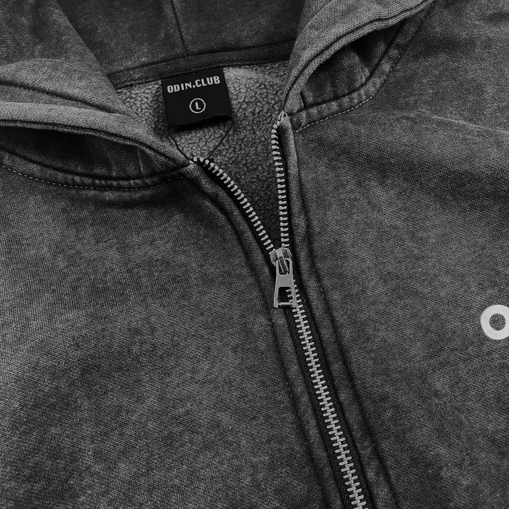 Áo Hoodie Jacket Acid Odin Club, Áo hoodie kéo khóa form rộng, Local Brand ODIN CLUB