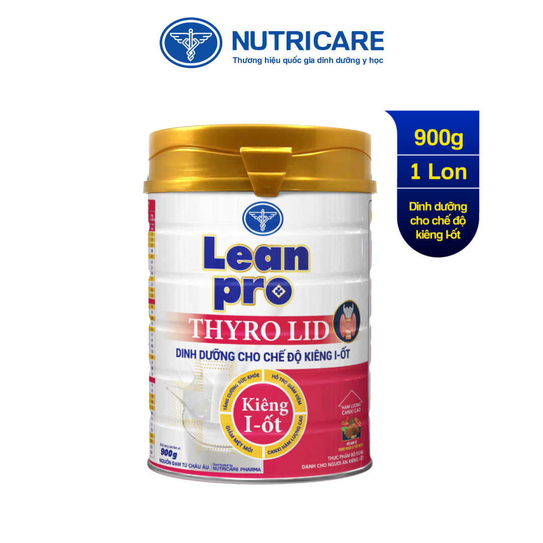 01 lon sữa Leanpro Thyro LID 900g - Dinh dưỡng cho bệnh cường giáp, giai đoạn kiêng I-ốt