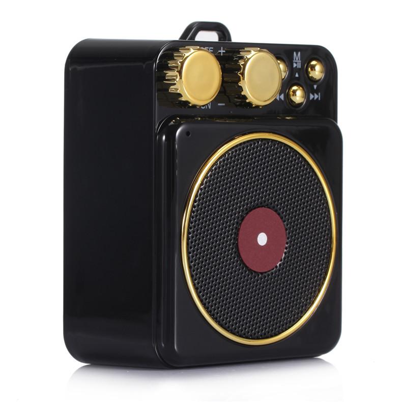 Maoshanwang Phonograph T10 loa bluetooth mini Audio Audio Retro không dây không dây retro loa. Color: green Woofer Size/Full-Range Size: 5.25"  Tweeter Size: 4.5"